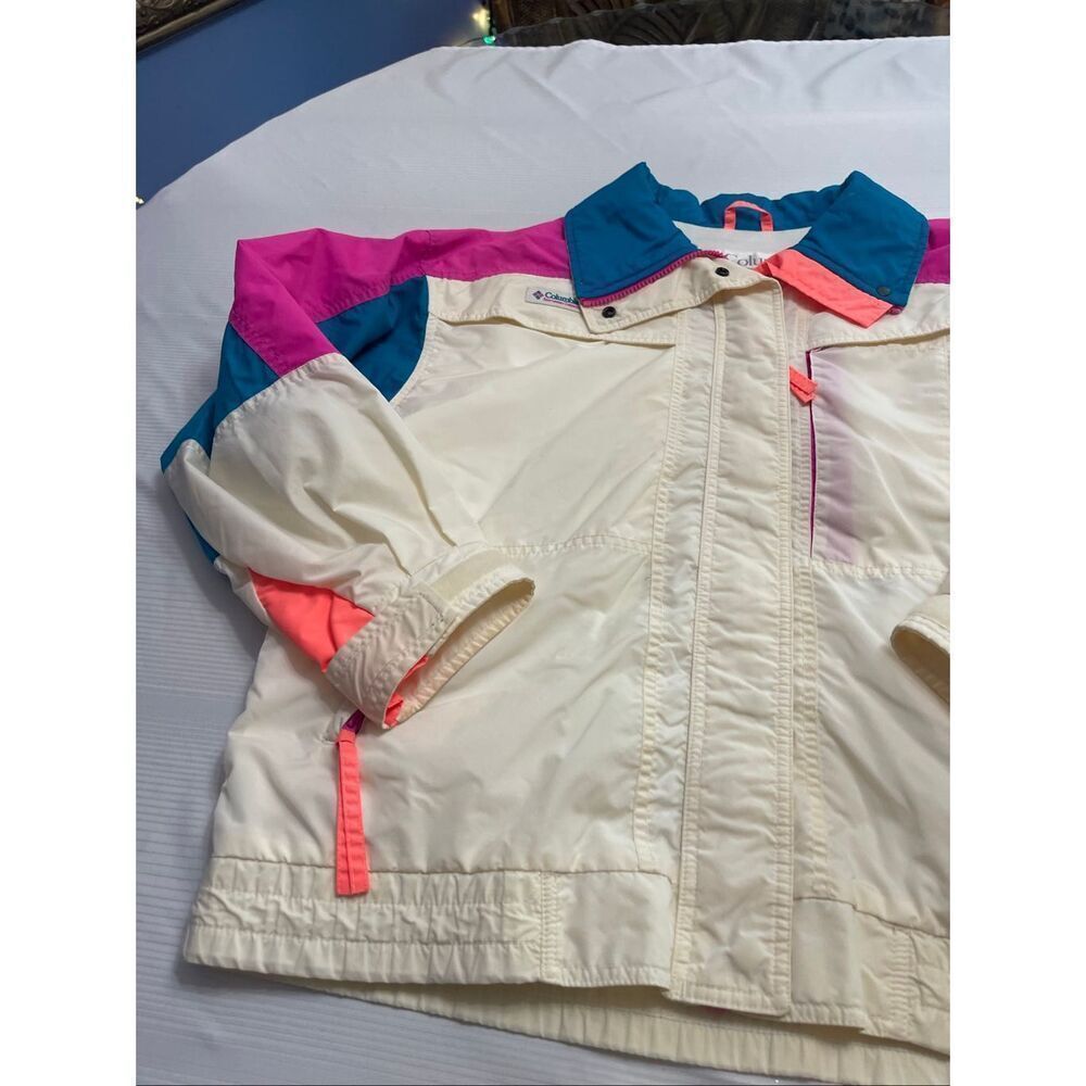 Columbia Radial Sleeve Vintage Colorblock Jacket Women’s Size Large - Picture 3 of 11
